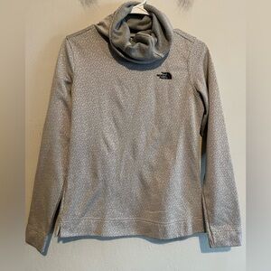 The North Face Gray Novelty Glacier PO Cowl Neck Gray Long Sleeve Small